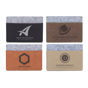 customized card sleeves in four different color options